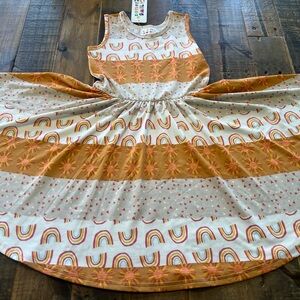Dot Dot Smile size 5/6 girls boho rainbow twirl dress new